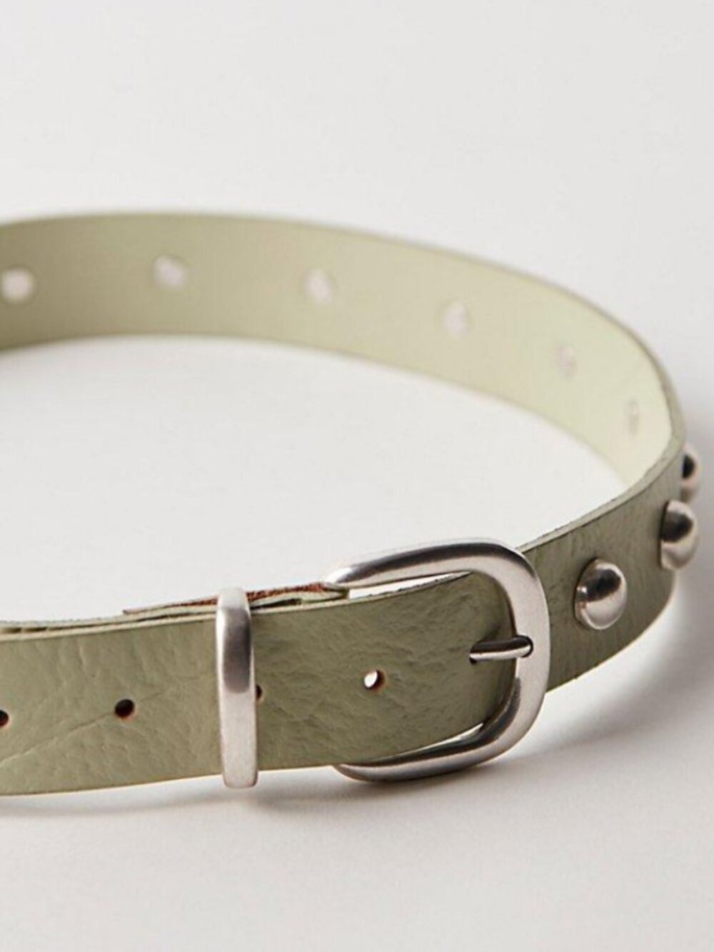 NWT Free People Rhodes Stud Belt in Died Sage - Picture 2 of 3